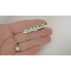 Generic Small silver metal peace sign alligator hair clip barrette for fine thin hair