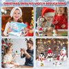 12 Pack Christmas Craft - DIY Snowman Making Set for Kids, Creative Air Dry Modeling Clay, Build a Snowman Kit for Christmas Decorations Gifts Xmas Activities Holiday Favor Supplies
