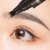 Magical Precise Waterproof Brow Pen,4 Tip Microblade Eyebrow Pen,Eye Brow Contouring Pen Pencil,Eyebrows Gel Makeup,Creates Natural Looking Brows Effortlessly(5 colors)