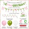 Martini Bow Birthday Party Decorations, Green Pink Glitter A Tini Bit Older Banner Garland Cake Topper Balloons for Girls Women Trendy Martini Bar Birthday Bachelorette Bridal Shower Party Supplies