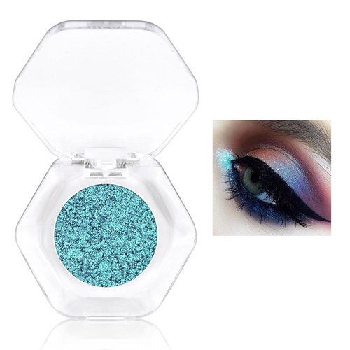 KYDA Chameleon Eyeshadow, Multichrome Metallic Finish Powder Eyeshadow, High Shinning Pigment Eyeshadow Powder, Bright Highlighter Makeup for Eyes, Lasting Blendable, 12