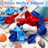45 Pieces Nautical Balloons Nautical Party Latex Balloons Decorations Anchor Sailboat Decorations for Kids Boys Birthday Baby Shower Party Supplies