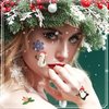 Nosiny 240 Pcs Christmas Temporary Tattoos Snowflake Winter Glitter Tattoos Santa Snowflake Sticker Tattoo Winter Apparel Accessories for Body Face Kids Women Party Favors