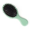 Boar Bristle Hair Brush - Sinide Mini Natural Beech Wood Handle Cushion Massage Detangling Hair Brush for Women Men Long Thick Fine Curly Wavy Dry or Wet Hair, Brush for Pocket/Travel