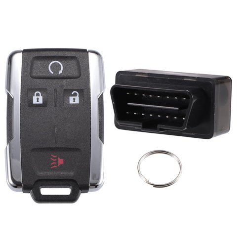 X AUTOHAUX Key Programmer with Keyless Entry Remote Key Fob Replacement for Chevy Silverado 1500 2500 3500 for Colorado for GMC Sierra M3N32337100 315Mhz with Chip 4 Button OBD2 Tool