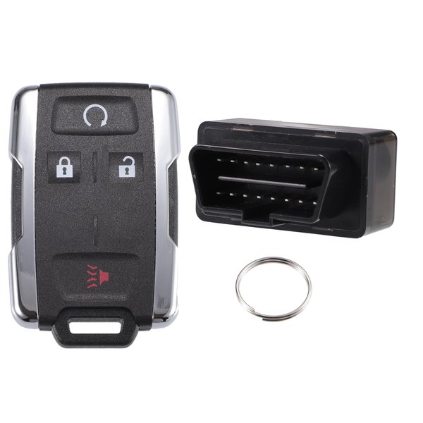 X AUTOHAUX Key Programmer with Keyless Entry Remote Key Fob Replacement for Chevy Silverado 1500 2500 3500 for Colorado for GMC Sierra M3N32337100 315Mhz with Chip 4 Button OBD2 Tool