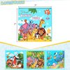 LovesTown Magnetic Puzzles for Toddlers, Travel Puzzle for Kids, Magnetic Puzzle Book for Boys and Girls, Animal Educational Learning Magnet Game for Road Trip