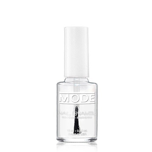 MODE Nail Enamel Clear Nail Hardener #188, Long Lasting High Gloss Shine, Chip Resistant Protection with UV Filter Helps Fortify Weak Brittle Nails, Cruelty Free, Vegan, Made in USA