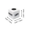 Ahoper 50 Pieces Left Right Center Dice Only 50 Dices Left Right Center Dice Game Prime Dice Only,Left Right Center Bulk,16mm Standard Size, Easy to Grip.