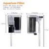 PULACO Ultra Quiet Aquarium Hang on Filter (66GPH 3W), Small Fish Tank Filter for 2 to 8 Gallons Fish Tank