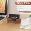 MaxGear Business Card Holder Wood Business Cards Holder for Desk Business Card Display Holder Desktop Business Card Stand for Office,Tabletop - Rectangle 2 Pack