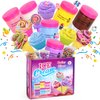 Elover Ice Cream Slime Kit for Girls and Boys Fluffy DIY Slime Toys Gifts Make Ice Cream Slimes 6 Color