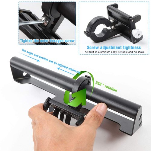 RT-TCZ Stainless Steel Dash Mount Phone Holder Stable Enough Off Road Equipment for 2011-2017 Jeep Wrangler JK JKU 2 Door 4Door