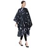 PERFEHAIR Barber Hair Cutting Cape, Professional Salon Hairdressing Gown with Snap Closure-Black