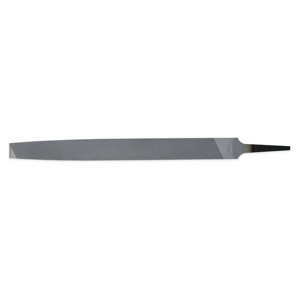 Nicholson Crescent 4" Mill Single Cut Bastard File - 08243NN, Standard, 1 Count (Pack of 1)