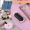 3 Pcs Folding Travel Hair Brush Foldable Mini Compact Hair Brush with Mirror For Women Collapsable Travel Size Massage Comb Travel Brushes For Hair Small Hairbrush Mini Brush For Purse Trip Gym Cream
