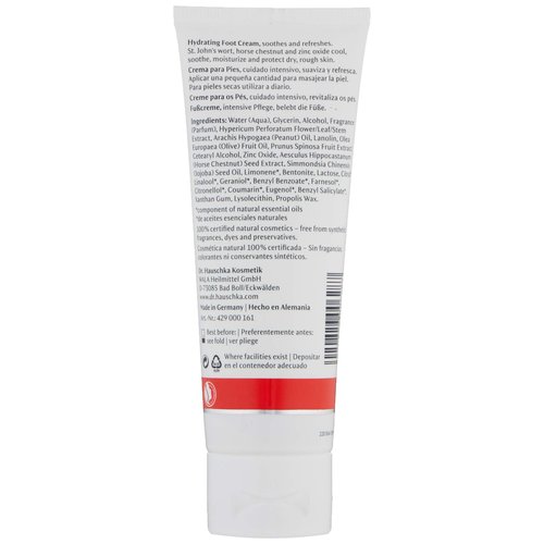 Dr. Hauschka Hydrating Foot Cream, 2.5 Fl Oz