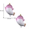 2PCS 28 Inch Giant Happy Narwhal Shape Foil Mylar Balloon for Kids Birthday Party Decorations Baby Showers Party Supplies