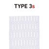 StringKing Type 3s Semi-Soft Lacrosse Mesh Piece (White)