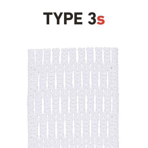 StringKing Type 3s Semi-Soft Lacrosse Mesh Piece (White)