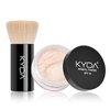 KYDA Mineral Powder, SPF 35 Translucent Shimmer Loose Setting Powder, Sheer Coverage, Weightless Oil Free Blurring Finishing Powder, with Foundation Brush, Veil Translucent