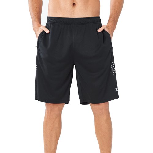 NORTHYARD Men's 10" Athletic Basketball Shorts Workout Gym Quick Dry Shorts Lightweight Mesh Training Shorts for Men Exercise Black L