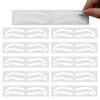 Permanent Makeup Eyebrow Auxiliary Stickers,Airbrush Brow Stickers Stencils Shape Tape,Brow Shaping Mapping Guide Tool, Disposable Adhesive Eyebrow Template Sticker (1 Pack -10 Pairs Type B)