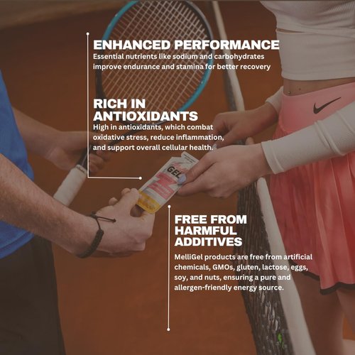 MelliGEL Organic Energy Gel Variety | Gluten-Free and Lactose-Free | Real Food Natural Energy | Endurance Sports & Running Gels (12 Pack)