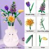 EasyAgo Mini Bricks Artificial Flower Bouquet Building Sets，DIY Simulation Plant Series Creative Toys,Birthday Gift for Adults Women Teens Kids 6+ Years Old （Moons and Flowers ）