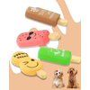 SCHITEC Squeaky Dog Toy, [4 Pack] Natural Latex Rubber Interactive Toys for Small Dogs Puppies