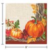 Creative Converting Plentiful Harvest Beverage Napkins, 5", Multi-color