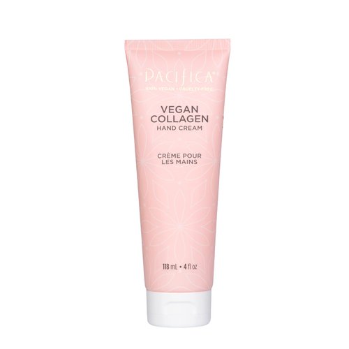 Pacifica Beauty, Vegan Collagen Hand Cream for Dry Cracked Hands, Hand Lotion, Body Moisturizer, Shea Butter, Cocoa Butter, Light Weight, Non-Greasy, Hydrating, Moisturizing, Vegan
