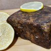 Aroma Depot Lemon Raw African Black Soap 2 lb / 32 oz 100% Natural soap for Acne, Eczema, Psoriasis, Scar Removal Face And Body Wash. Handmade