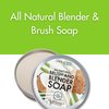 Cinema Secrets All Natural coconut oil based Vegan Brush & Blender Sponge Soap, Scrubber included, 3.5 oz