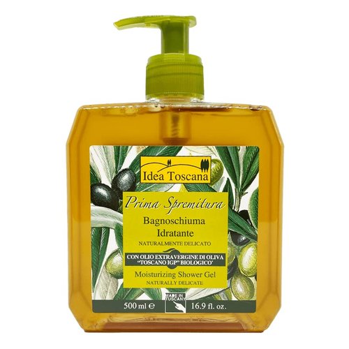 Idea Toscana Prima Spremitura Moisturizing Shower Gel Olive 500 ml, 16.9 Fl Oz (Pack of 1)