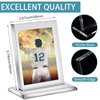 Mudder 6 Pack Acrylic Baseball Card Frame Display Stand Trading Card Display Clear Trading Card Holder for Standard Cards, Sports Cards, Trading Card, Sports Card