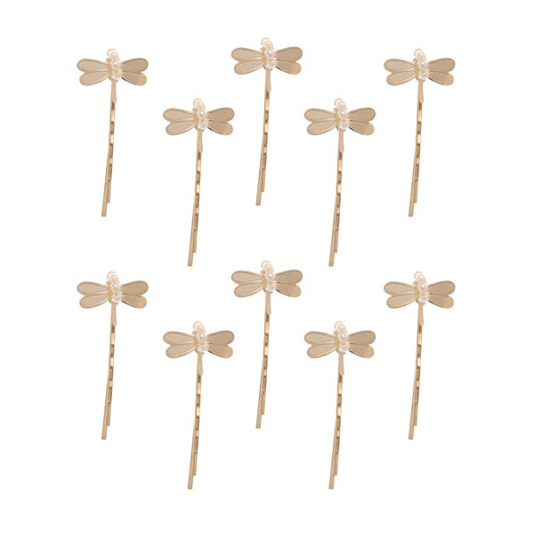 10 Pieces Gold Hair Pins for Women Trendy Jewelries Mini Dragonfly Hair Clip Wedding Hair Accessories for Women Dragonfly Gifts for Women