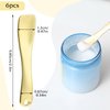 Trinkrittey 6 Pcs Metal Makeup Spatula Tool, Mini Skincare Spatula Skin Care Facial Cream Mask Scoop Makeup Tools for Cosmetic Scoop for Creams Lotions Masks (Silver Gold Rose Gold)