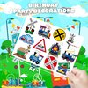 8 Sheets (96PCS) Train Temporary Tattoos Trains Transportation Theme Birthday Party Supplies Decorations Favors Decor Stickers for Kids Gifts Classroom School Prizes Rewards