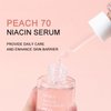Peach 70 Niacinamide Serum - Peach Facial Serum for Glass Skin, Facial Serum for Oily Skin, Hydrating Serum, Face Serum for Women Face Plump & Smooth Fine Line Daily Clean Beauty