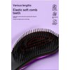 HairComb - Detangler Hair Brush for Kids, Toddler, Adults - Wet & Dry Brush- Gentle on Hair & Scalp with Flexible Soft Bristles and 360° Rotating Handle, Suitable for All Hair Types (Purple)