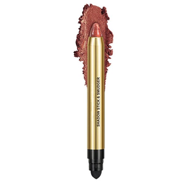 Go Ho Coffee Eyeshadow Stick,Cream-to-powder Dual-ended Eyeshadow Pen Eye Shadow Stick,Eye Brightener Highlighter Eye Crayon Make up with Sponge Pointed,05