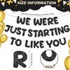 Fulmoon We Were Just Starting To Like You Banner, Going Away Party Decorations Retirement Banner Farewell Party Decorations Goodbye Party Decorations Moving Party Supplies and Gifts (Black)