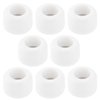 ECSiNG 8Pcs Polyurethane CNC Fingerboard Bearing Wheels Professional Mini Skateboard Ball Bearing Wheels for Wooden Fingerboard White 7.5x5.2mm