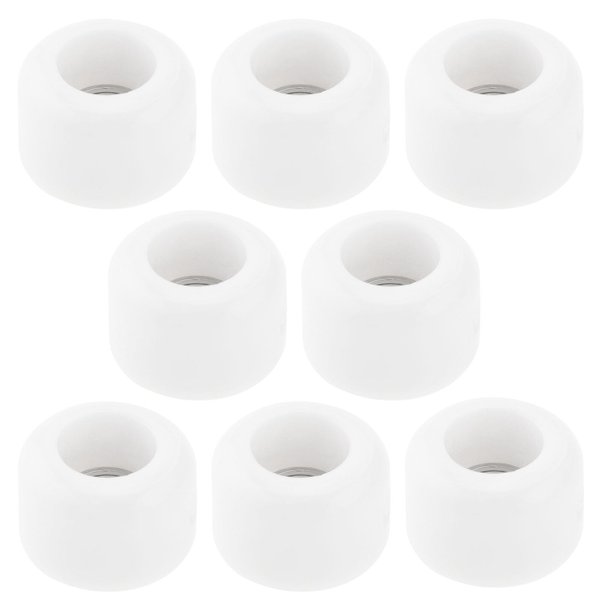 ECSiNG 8Pcs Polyurethane CNC Fingerboard Bearing Wheels Professional Mini Skateboard Ball Bearing Wheels for Wooden Fingerboard White 7.5x5.2mm