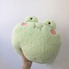 DXDE4U Frog Plush Pillow, Adorable Frog Stuffed Animal (15 * 14 inch), Home Cushion Decoration Plush Hugging Pillow Frog Toy Birthday Xmas Travel Gift for Kids Adults Girls Boys