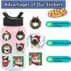 Christmas Cats Stickers 50PCS Kawaii Funny Christmas Cats Toy Stickers for Book Graffiti Waterproof Vinyl Decals for Kids Adults Teens for Christmas Party Birthday Supplies Decoration Favors
