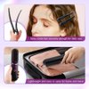Equivira Cordless Hair Straightener, Hair Straightener Brush with USB Charging Cable & 6pcs Hair Clips, Wireless Hair Straightening (Black)