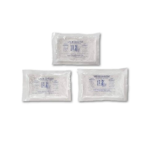 Extra Small Mini Reusable Gel Ice Pack for Injuries (3 X 5 Inches) USA Made Quality Hot Cold Packs - Pain Relief Dental Eye School Gym Breast Medication Transport by Life and Limb Gel (3)