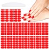 YECIRALA 20 Sheets 280 Pcs Red Nail Polish Stickers for Nails Gel Stickers Full Nail Wraps for Women Gel Nail Strips Stick On Nails Polish Strips Self Adhesive Nail Decals for Nail Art Strips
